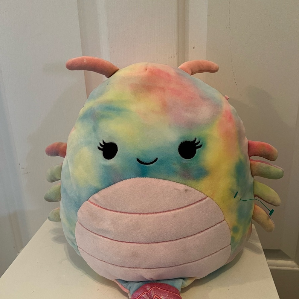 Squishmallows Candis the Rainbow Tye dye shrimp